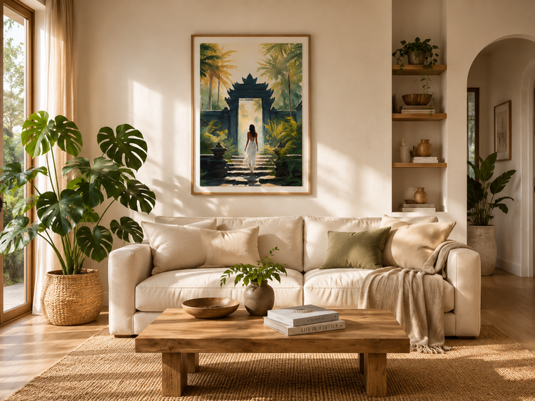 Jungle, Temple & Waterfall Prints